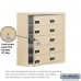 Salsbury Cell Phone Storage Locker - with Front Access Panel - 5 Door High Unit (8 Inch Deep Compartments) - 10 B Doors (9 usable) - Sandstone - Surface Mounted - Resettable Combination Locks